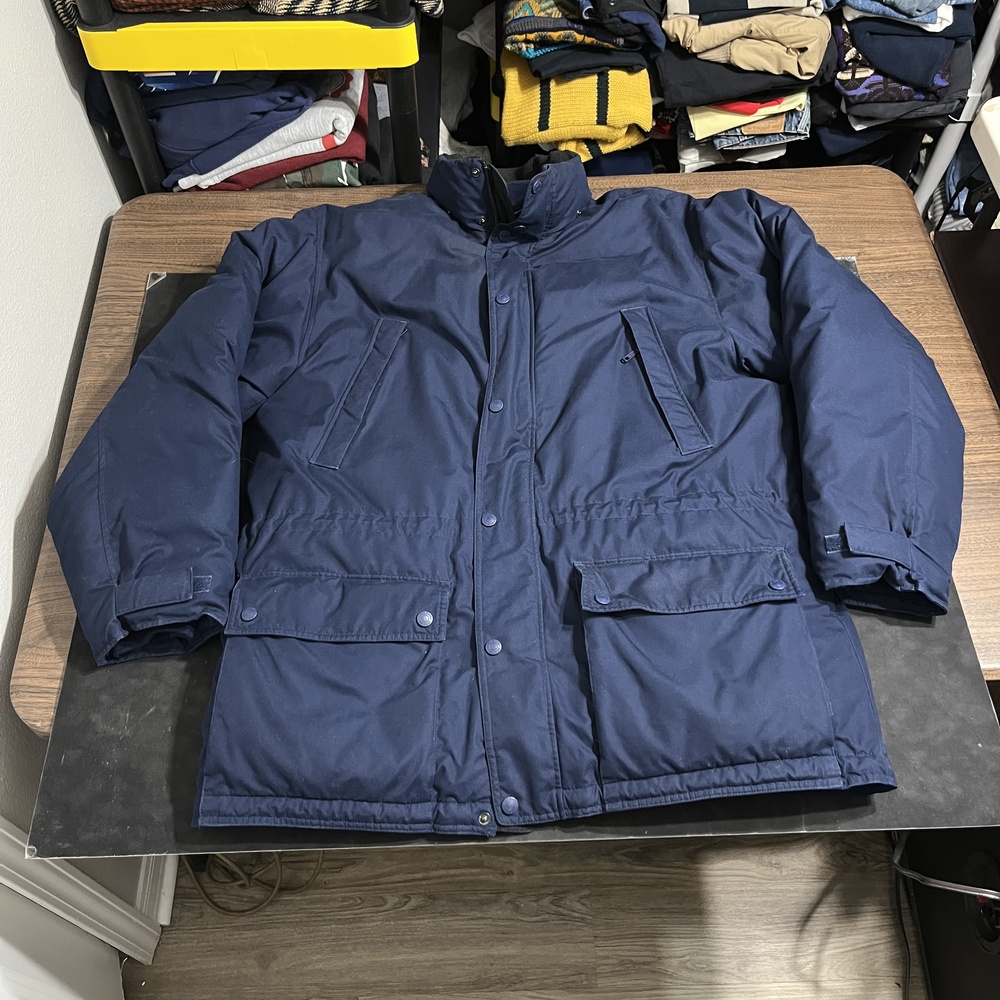 Eddie Bauer Jacket Vintage Goose Down Parka Puffer Kara Karam Sunset Outdoor 90s